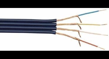 DAP Audio AV-84 4 way Audio/Video Cable A-symmetric Donker Blauw 100m