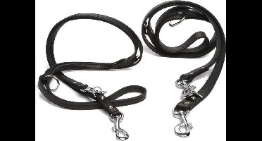 Beeztees - Hondenriem - Leer - Zwart - 200x12 cm