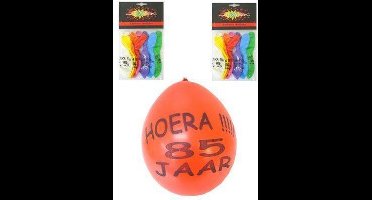 Ballonnen 85 jaar 8 stuks