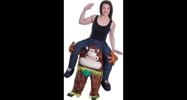 Op de rug van een aap kostuum voor volwassenen - Verkleedkleding - Maat One Size