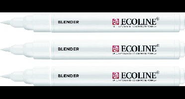 3x Talens Ecoline Brush Pen blender