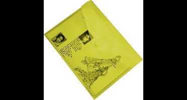 EXXO-HFP #90853 - A6 Documentenmap - Landschap model - Klitsluiting - Geel - 10 stuks (1 pak @ 10 stuks)
