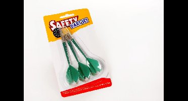 Sparepunten Safety dartbord groen 3 stuks op blister