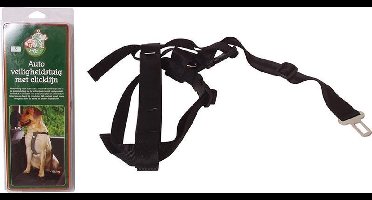 Nylon veiligheidstuig halsband max. 5 cm - buik max. 7 cm zwart 40-50 x 60-70 cm - 1 ST