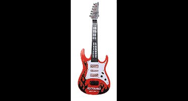 Jonotoys Rockband Gitaar Met Licht En Geluid 52 Cm Rood/zwart