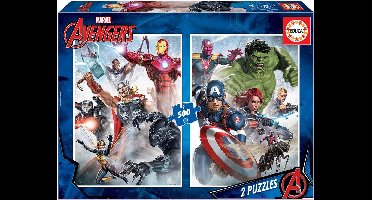 Marvel Mania - 2 x 500 stukjes puzzel