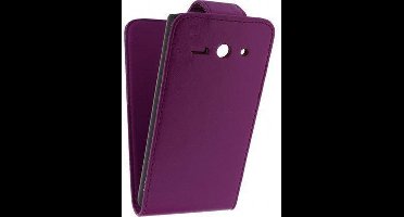 Xccess Leather Flip Case Huawei Ascend Y530 Purple