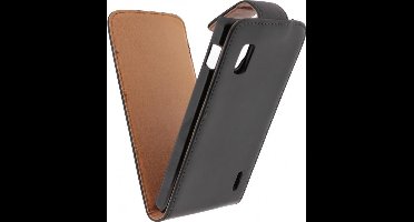 Xccess Leather Flip Case LG Optimus G E975 Black