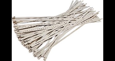 50 Delig RVS Kabelbinder / Tie-wrap assortiment 7,9 x 500 mm.