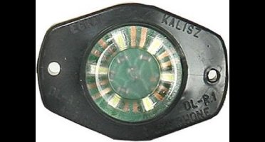 Platte LED auto unit - lamp 6x LED wit - 12V / 24V