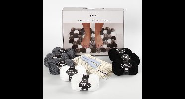 Creatief met Pom-poms grijs harmonie 1set