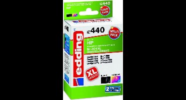 Edding Inktcartridge vervangt HP 301XL, CH563EE, CH564EE Compatibel Combipack Zwart, Cyaan, Magenta, Geel EDD-440 EDD-4