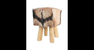 Poef vierkant - 33x33 cm - geitenhuid