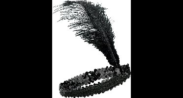 Vegaoo - Zwarte charleston hoofdband voor vrouwen