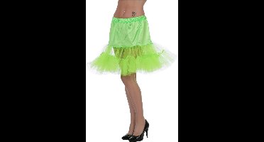 Petticoat neon groen lang Maat 38