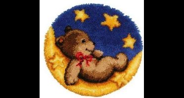 knoopkleed 37.062 beer op maan (kant-en-klaar afgewerkt)