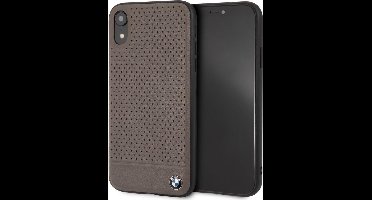 iPhone XR hoesje - BMW - Bruin - Leer