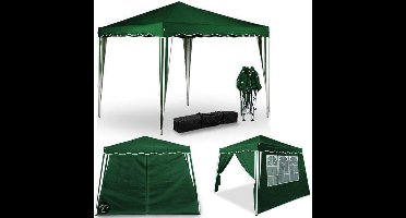 Budget Easy up Partytent - incl. 2 zijwanden - Groen