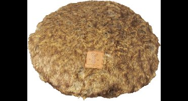 Boony Est. 1941 Rotan Ligkussen Rond - Grizzly Brown - Ø 45 cm