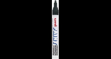 Uni Paint Marker PX-20 Zwart - Verfstift - Marker Op Olie Basis - Markeerstift Zwart - Markeerstift Voor Metaal Kunststof Hout Etc - Permanent Marker
