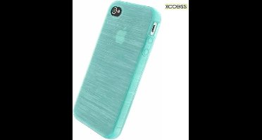Xccess Brushed TPU Case Apple iPhone 4/4S Turquoise