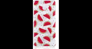 Shop4 - Nokia 7 Plus Hoesje - Zachte Back Case Watermeloenen Transparant