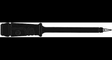 MEETPEN MET ELASTISCHE ISOLATIEHULS 4mm PUNT IN ROESTVRIJ STAAL - ZWART (PRÜF 2) (HM5400)