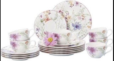 Villeroy & Boch Mariefleur Basic Koffieset - 18 delig - Porselein