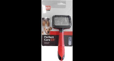 Flamingo Hondenverzorging Slickerborstel Zacht met Handvat  - S