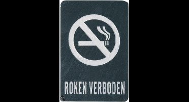 Esschert Design - Leisteen Bord 'roken verboden' DP005
