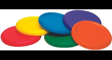 Foam Disc Softskin Frisbee set 6 stuks
