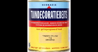 Hermadix Tuindecoratiebeits dekkend 718 Tender Yellow - 0,75 l