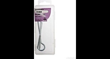 plafondhaak 100mm. Verzinkt. DeltafiX 3stuks.