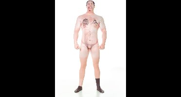 Gecensureerd naakt kostuum Morphsuits  volwassenen - Verkleedkleding - large