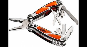 Multitool Aluminium 12-in-1 met ingebouwde LED lamp