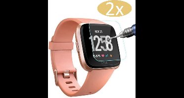 2x Screenprotector geschikt voor Fitbit Versa - GlassGuard Screen Protector