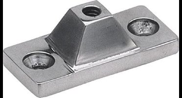 Talamex beslag voor buiskap RVS / Wandbevestiging. 22mm.