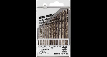 KWB HSS Cobalt Boren - 1,5-6,5 mm - 13-D -elig