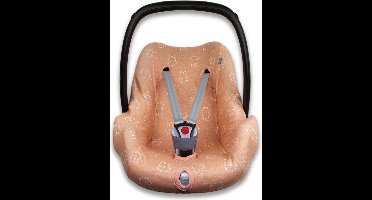 Nijntje - Autostoelhoes 0+ - Interlock - Smile - Dark Peach