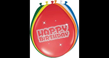 Folat - Happy birthday ballonnen - 6 stuks
