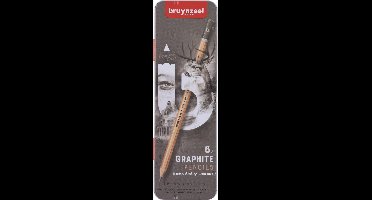 Bruynzeel Expression grafietpotloden - blik - 6 stuks