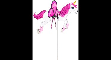 Invento Windmolen Eenhoorn 63 X 50 Cm Polyester Wit/roze