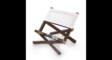 Directors Bookchair White Cloth Wood Bookholder)