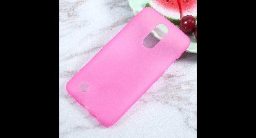 Shop4 - LG K4 (2017) Hoesje - Zachte Back Case Mat Roze