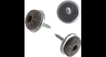 Meubelviltglijder met schroef, metaal 24 MM