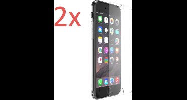 Screenprotector geschikt voor iPhone 6 Plus / 6s Plus / 7 Plus / 8 Plus - 2x Glazen Screen Protector