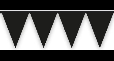 Vlaggenlijn zwart pvc (10meter)