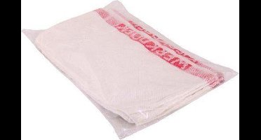 Werkdoek rode band 35x45cm 10 st