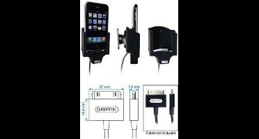 Brodit Draaibare Houder met Kabelconnectie (Griffin cable) voor de  Apple iPhone 3G