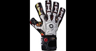 Elite Keepershandschoenen - Maat 10 Volwassenen - wit/ zwart/ geel/ rood